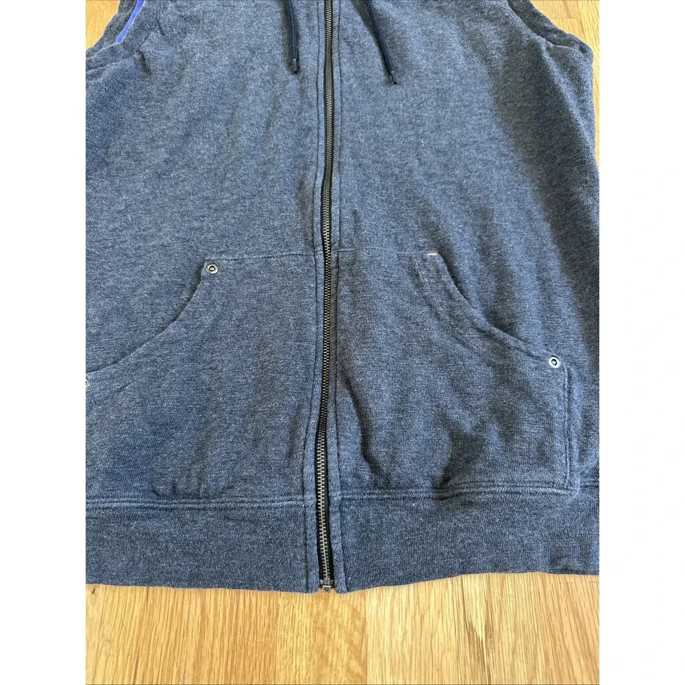 Nike Golf‎ Vest Women XL Gray Hooded Zip Up Sleeveless Athletic Sport Sweatshirt